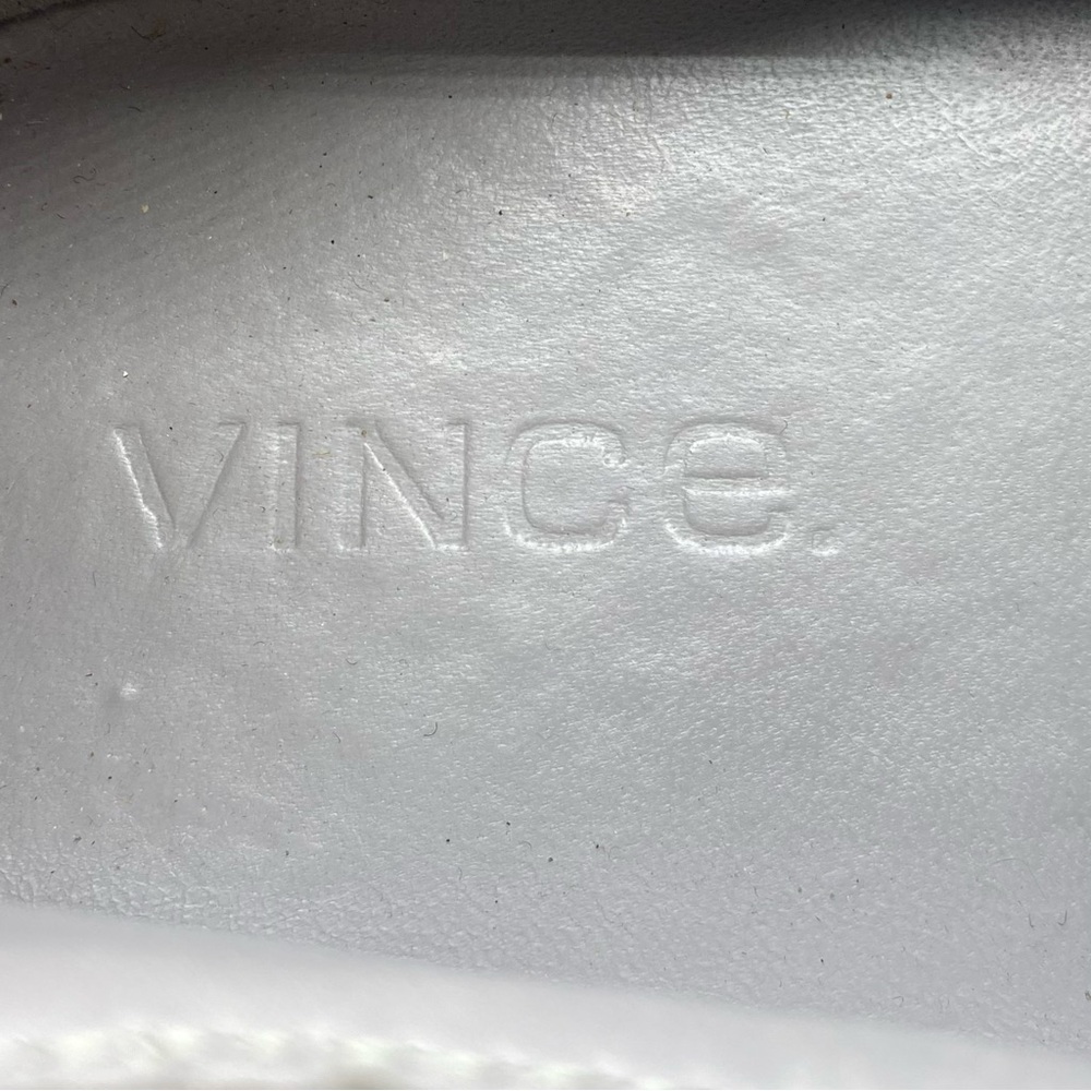 Vince Shoes Gray Leather Suede Slip On Flats Casual Italy Womens Cap Toe Sz 7.5 - Picture 5 of 8